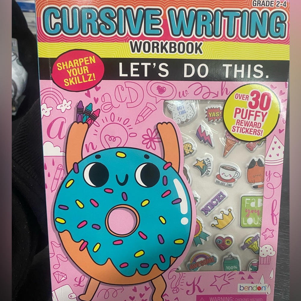 Cursive handwriting for kids with reward stickers grades 2 to 4 new
